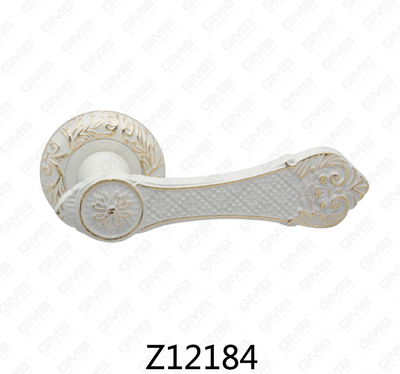 ידית דלת רוזטת אלומיניום מסגסוגת אבץ של Zamak עם רוזטה עגולה (Z12184)