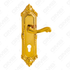 ידיות פליז ידית חומרה לדלת עץ מנעול ידית דלת על צלחת עבור מנעול שקע (B-PM5151-PVD)