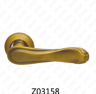ידית דלת רוזטה מסגסוגת אבץ של Zamak עם רוזטה עגולה (Z02158)